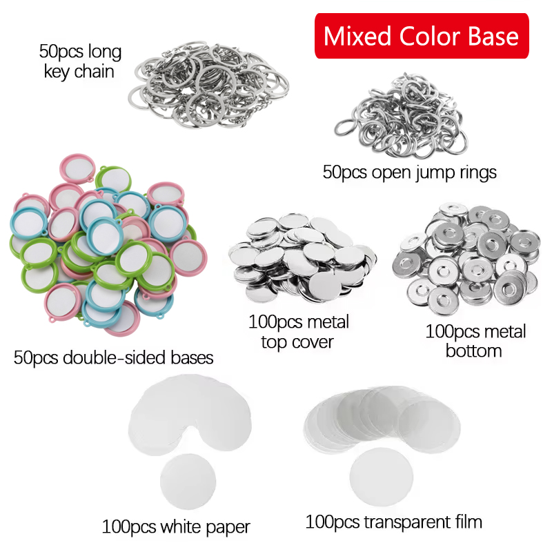 50 قطعة/مجموعة من أجزاء صناعة  - مراجعة Button Badge Blank وسعره